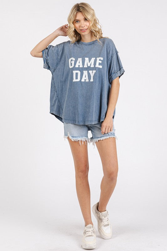 Mittoshop GAME DAY Round Neck Short Sleeve Cotton T-Shirt