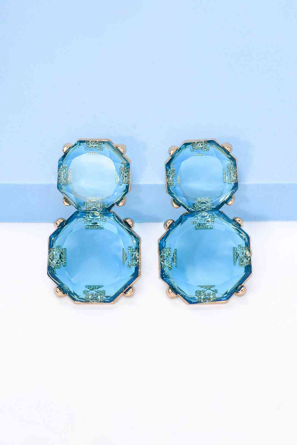 Statement Gold Chunky Dangle Earrings