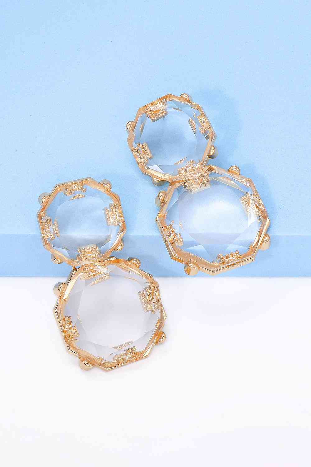 Statement Gold Chunky Dangle Earrings