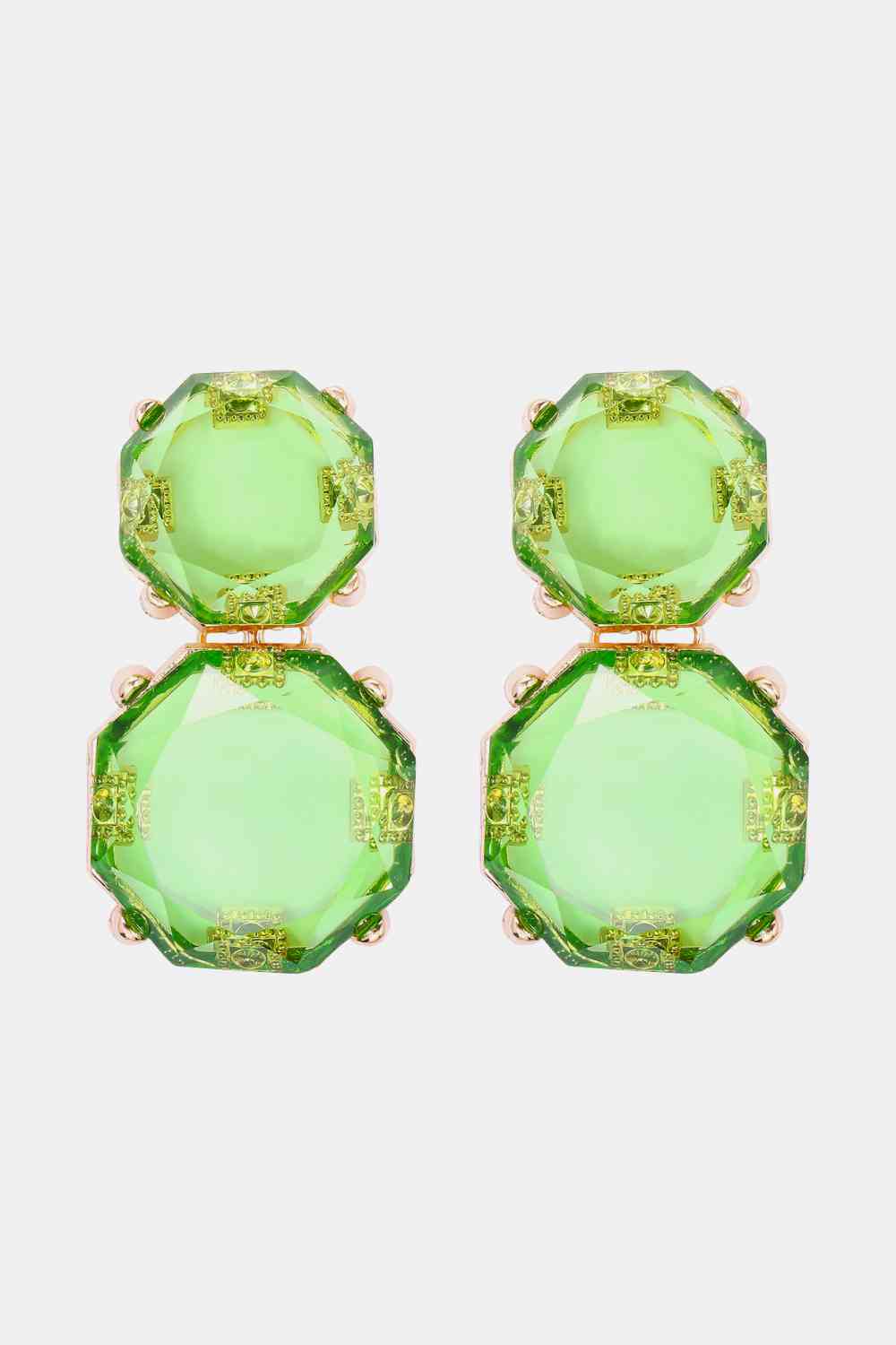 Statement Gold Chunky Dangle Earrings