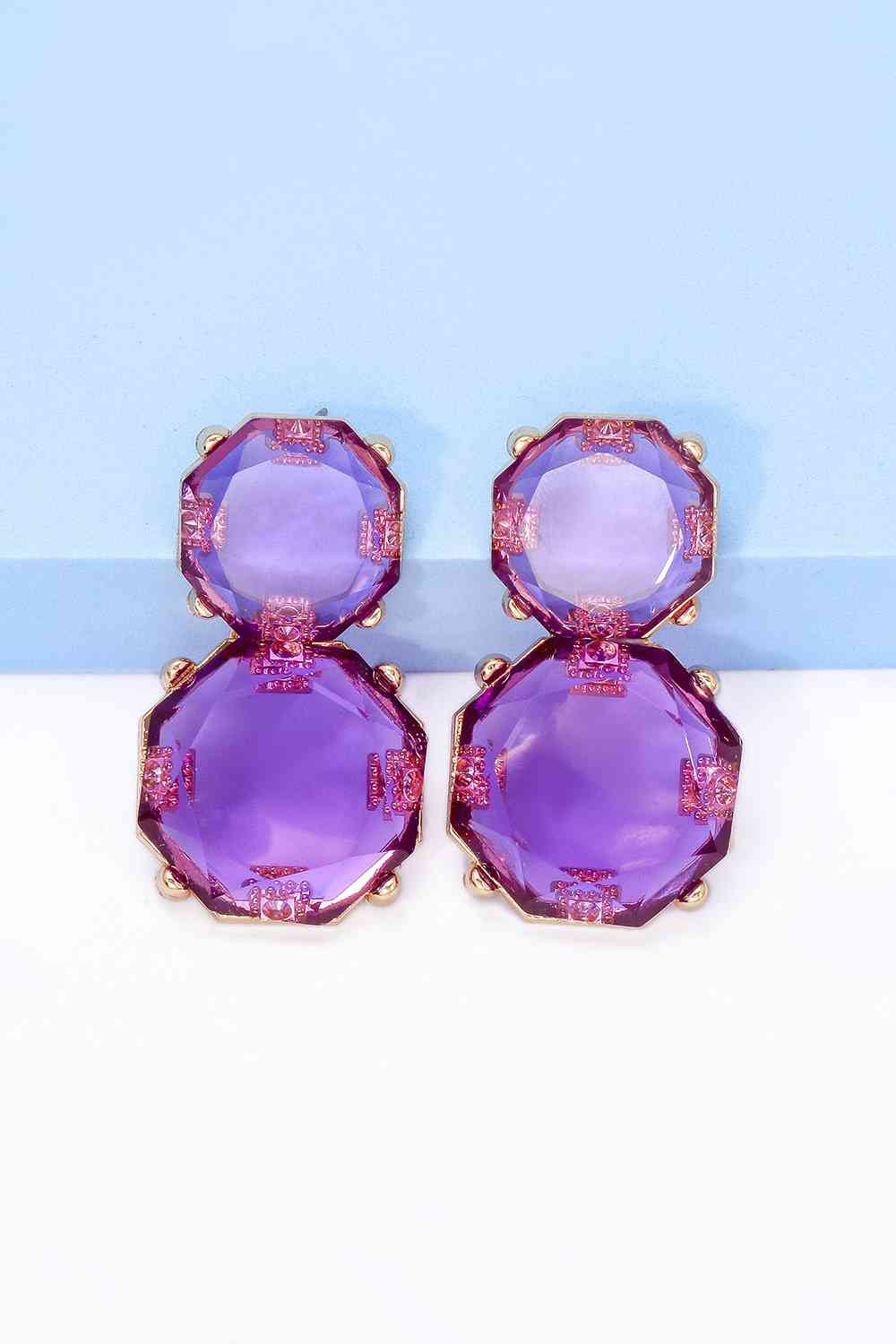 Statement Gold Chunky Dangle Earrings