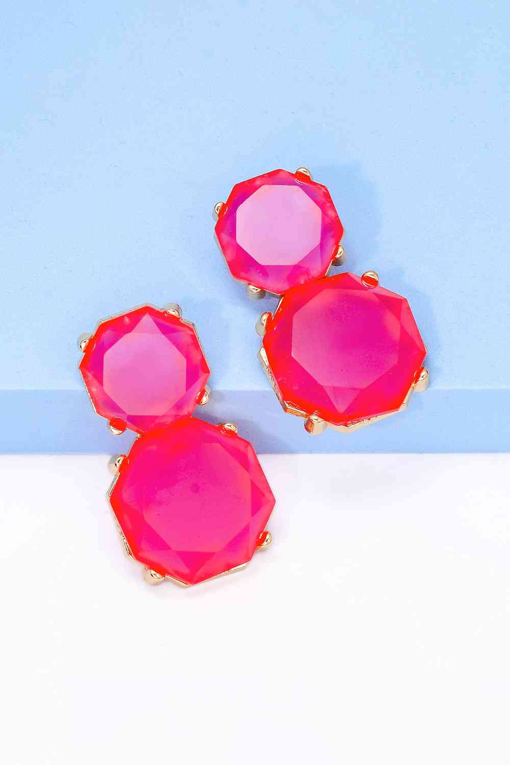 Statement Gold Chunky Dangle Earrings