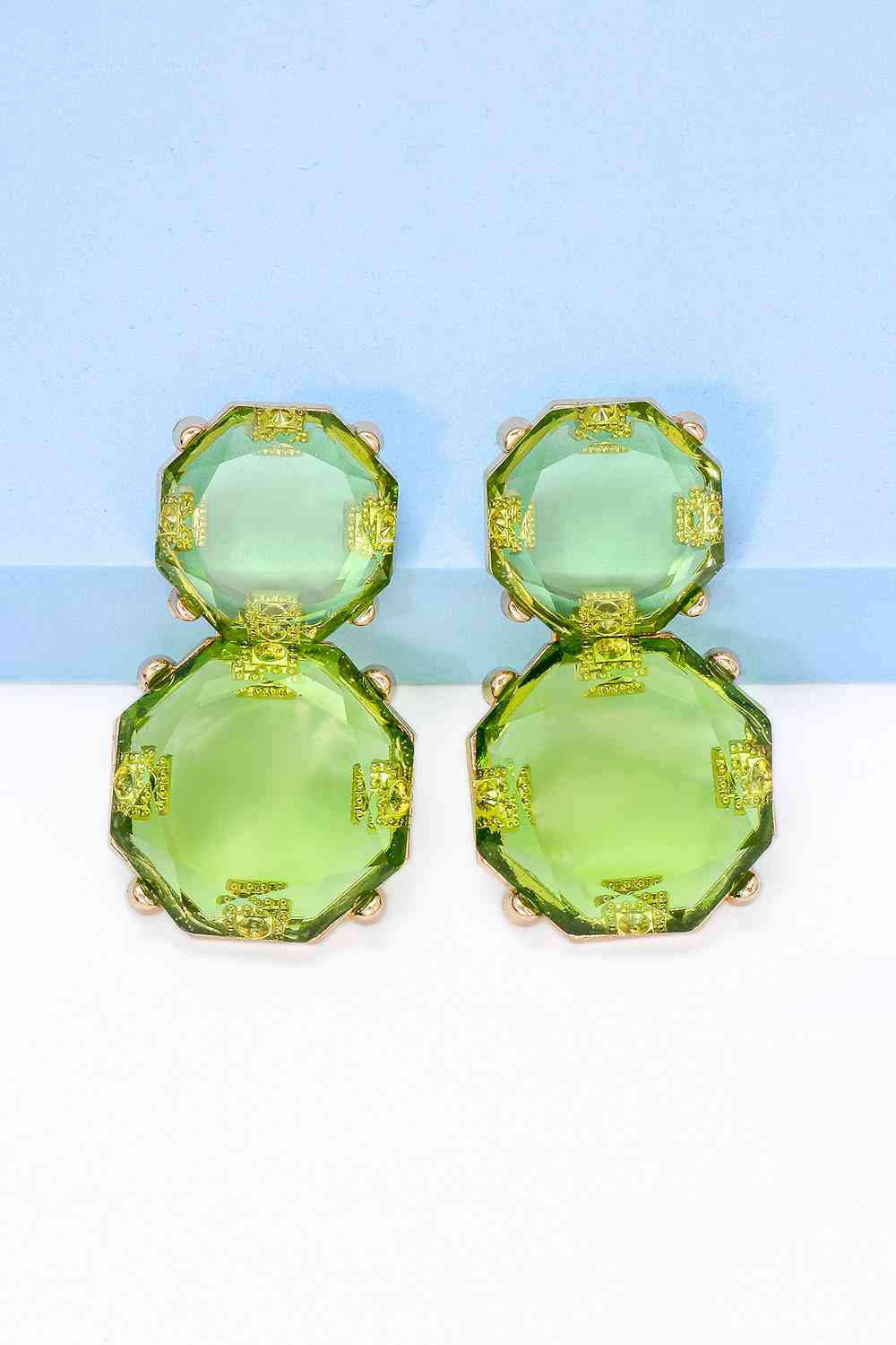 Statement Gold Chunky Dangle Earrings