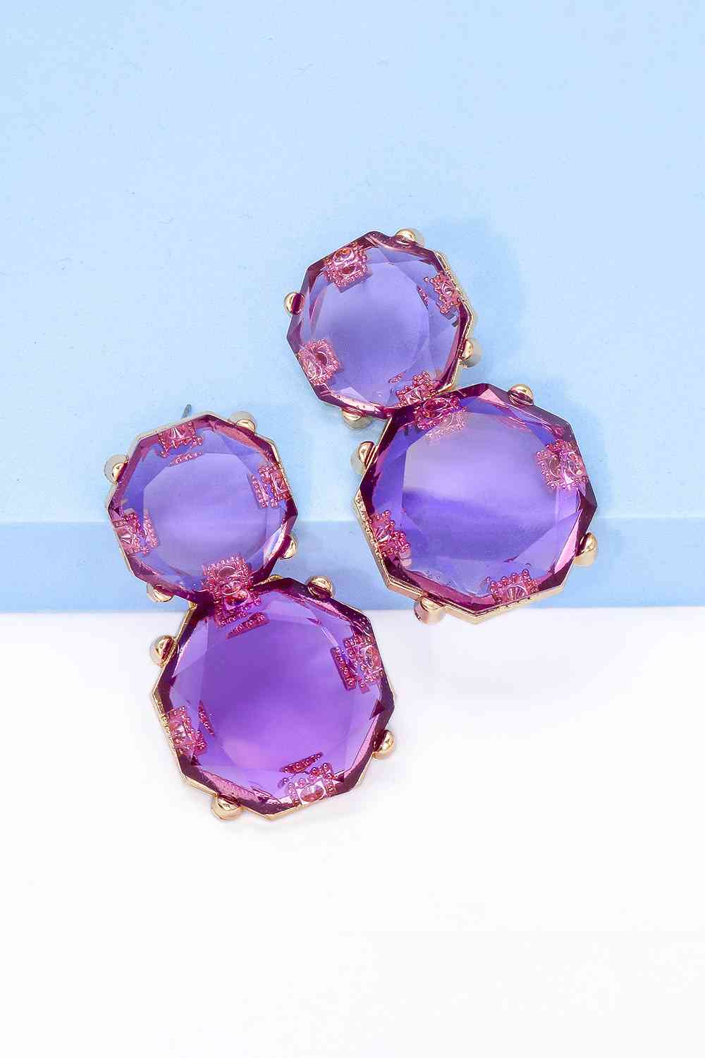Statement Gold Chunky Dangle Earrings