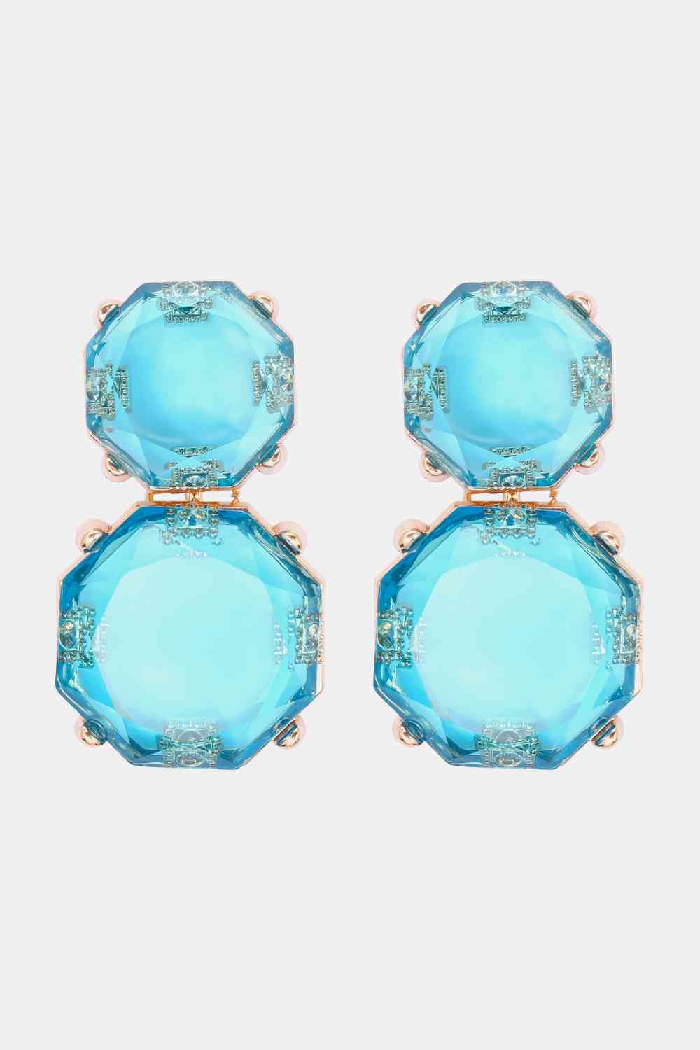 Statement Gold Chunky Dangle Earrings