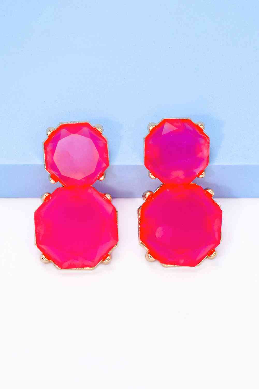 Statement Gold Chunky Dangle Earrings