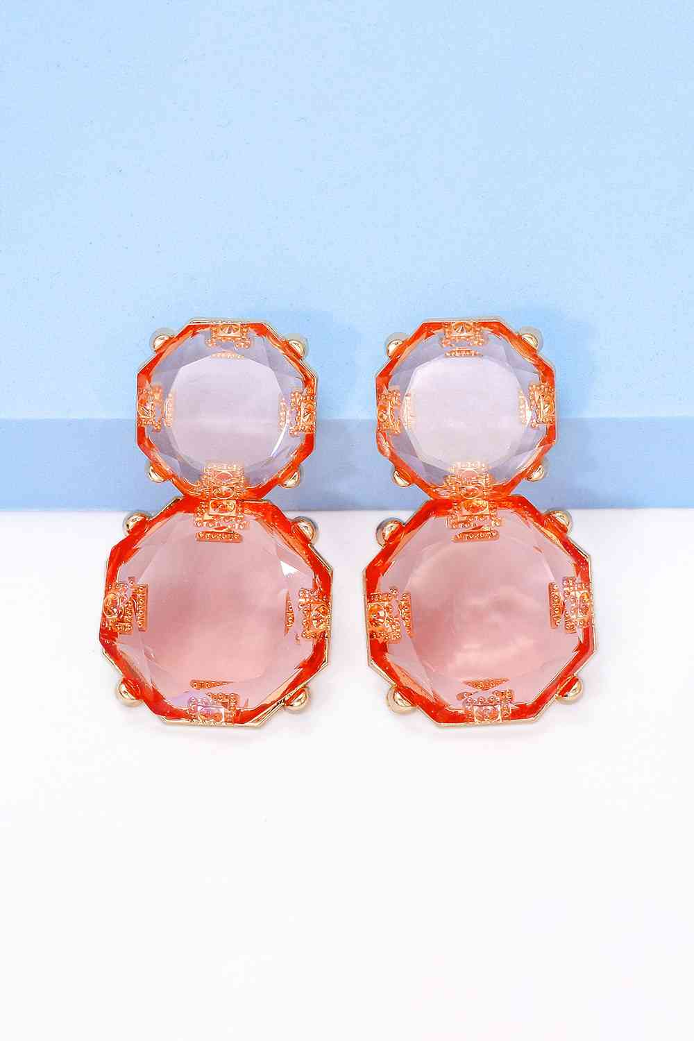 Statement Gold Chunky Dangle Earrings