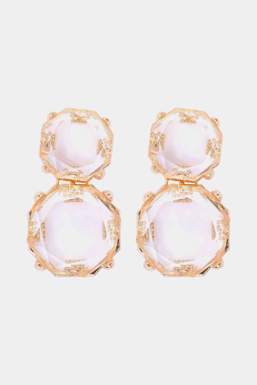 Statement Gold Chunky Dangle Earrings