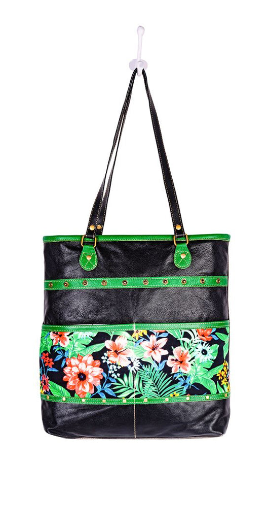 Myra Marianna Floral & Canvas Bag