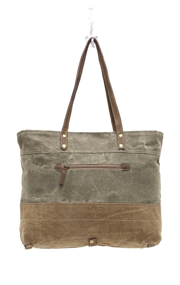 Myra Military Badge Tote Bag