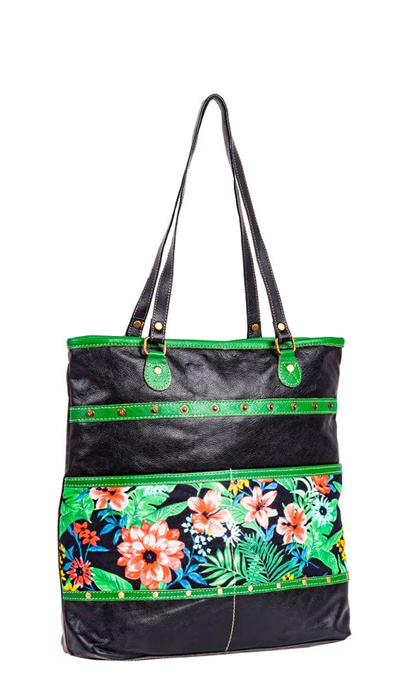 Myra Marianna Floral & Canvas Bag