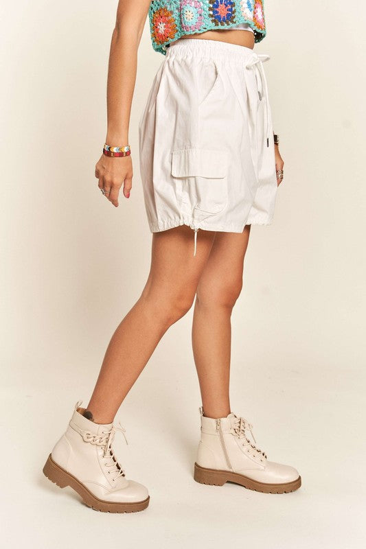 ADORA Cotton Drawstring Shorts with Pockets