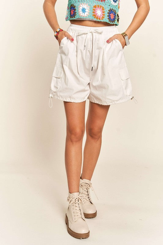 ADORA Cotton Drawstring Shorts with Pockets